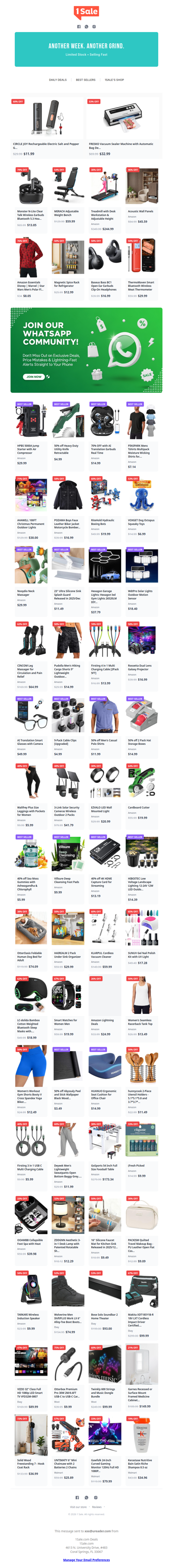 Another Week. Another Grind -- Stop & Save!