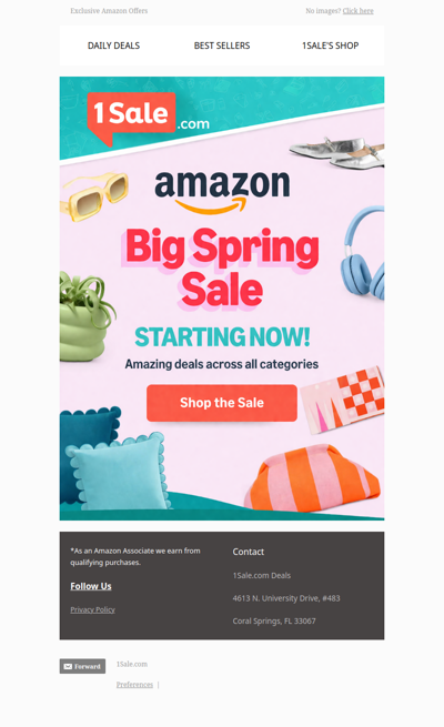 Amazon's BIG Spring Sale!! Starts Now! GO, GO, GO!