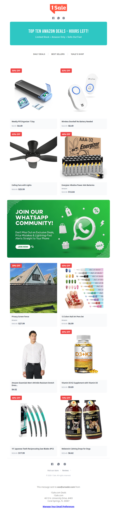 10/10 Amazon Top Deals Today!