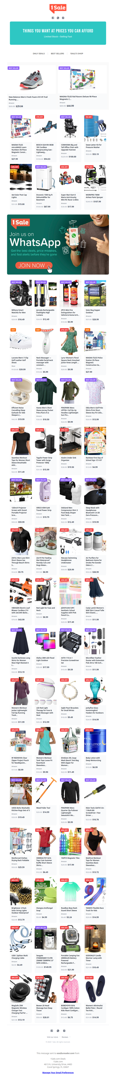 Lowest prices ever on many of these deals!!