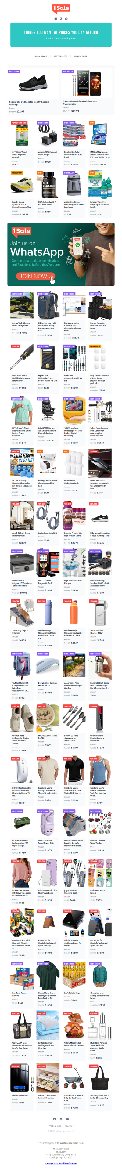 Another sale email (but actually worth opening)