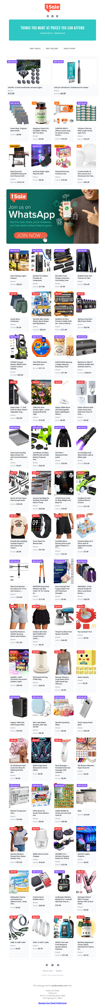 Quick heads up on today’s markdowns...