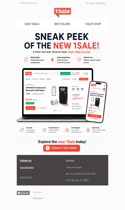 👀 Sneak Peek: Meet the NEW 1Sale