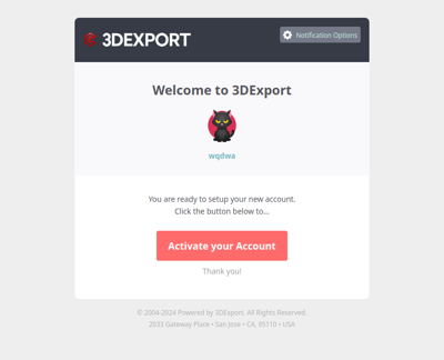 Register at 3DExport