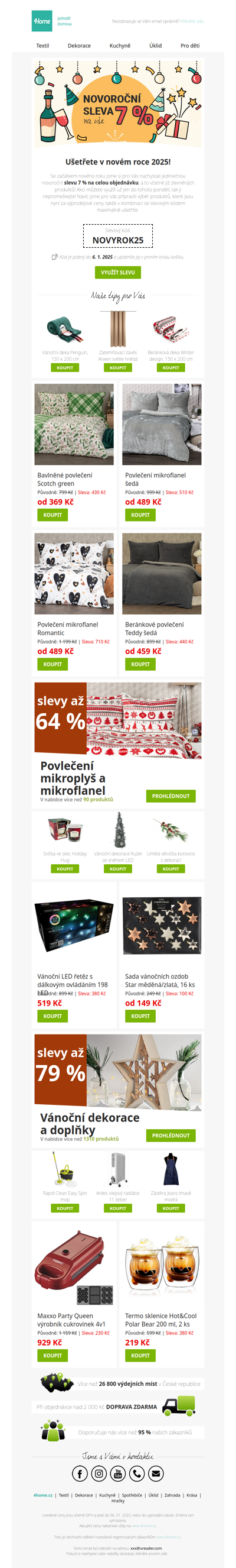 Nakupte za výprodejové ceny s dodatečnou slevou 7 % navíc! Jen do pondělí!