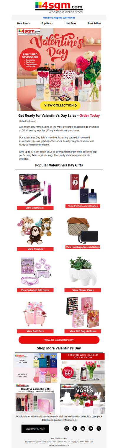 🚨 Valentine’s Day Shoppers Are Coming—Stock Up Now!