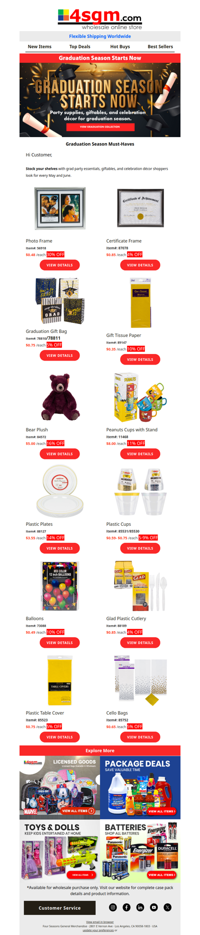 🎓 Graduation Season Is Coming — Stock Up Before It’s Gone