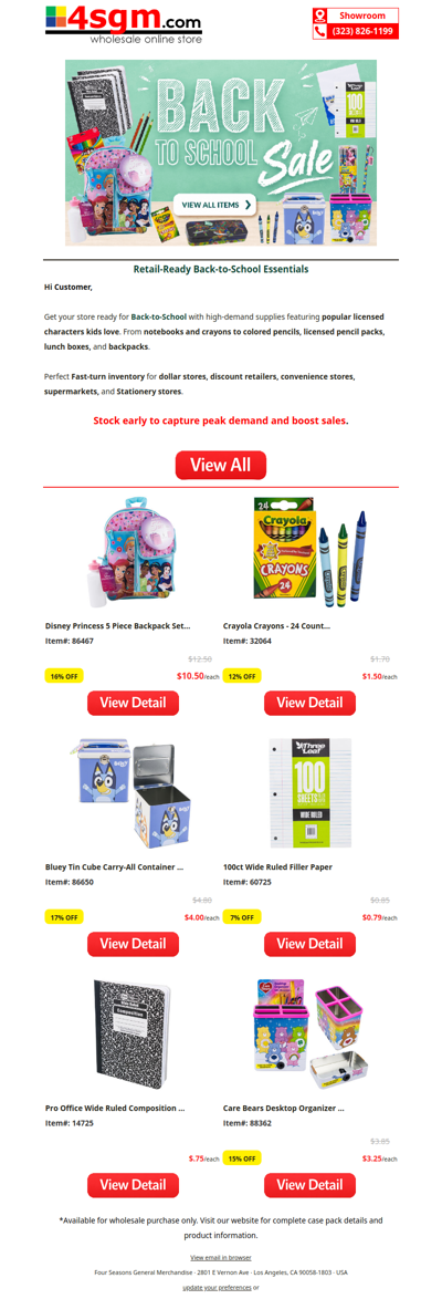 Back-to-School Supplies for Your Store