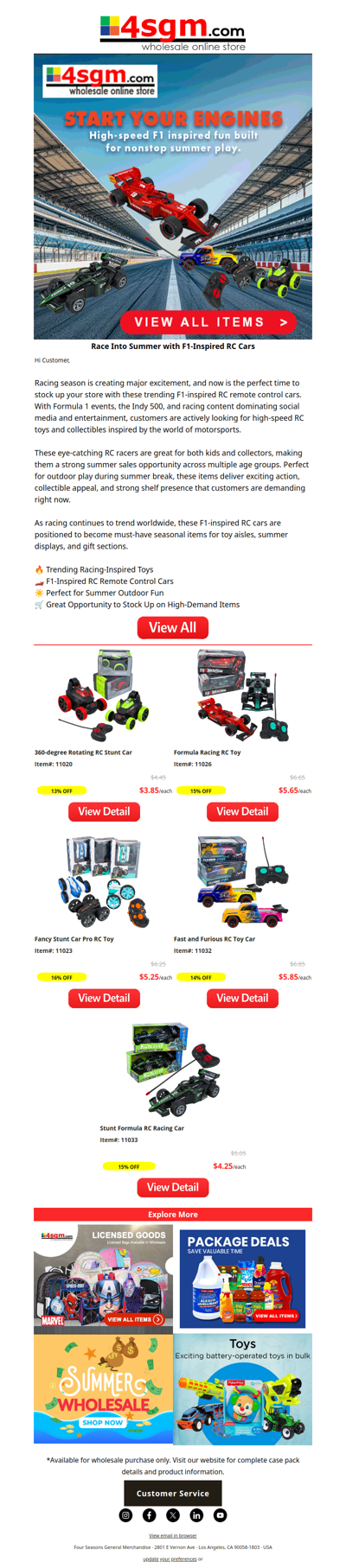 Race Into Summer with F1-Inspired RC Cars