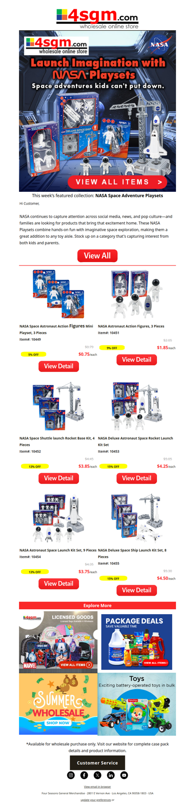 Launch Imagination with NASA Playsets