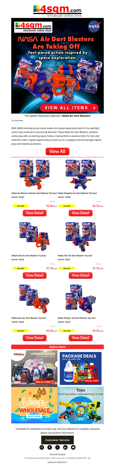 NASA Air Dart Blasters Are Taking Off