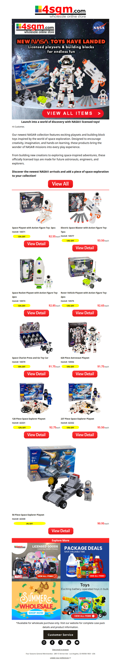 Blast Off With NASA® Licensed Toys (New Arrivals Inside)