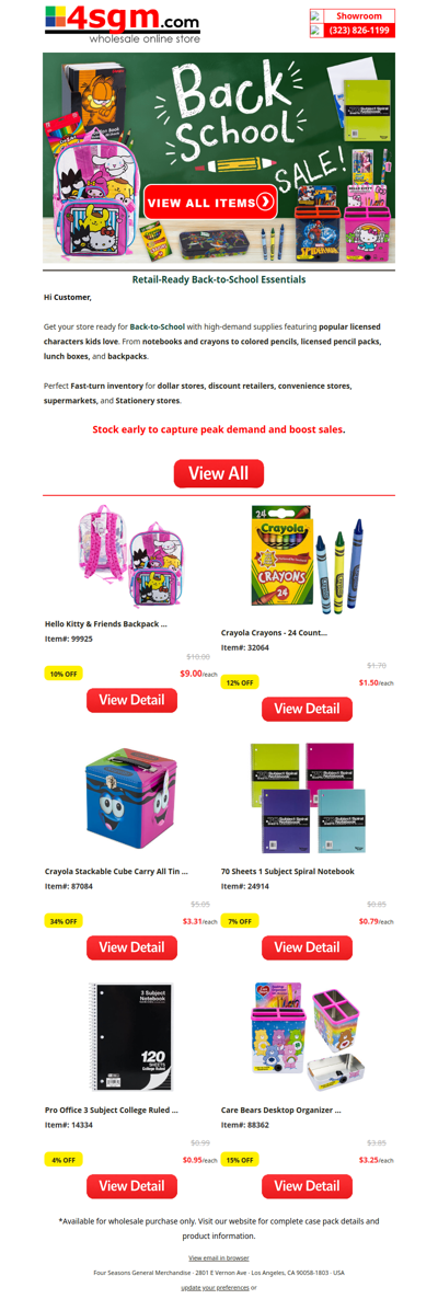 Back-to-School Supplies for Your Store