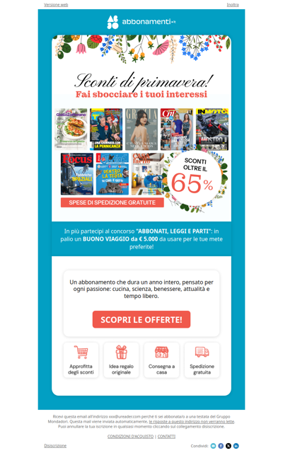 ERRATA CORRIGE - È arrivata la primavera… anche su Abbonamenti.it 🌸