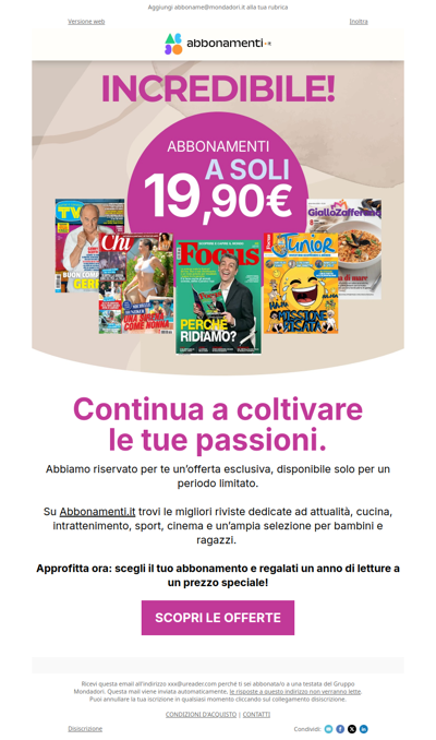 Il tuo kit di ricarica post-vacanze costa solo 19,90€