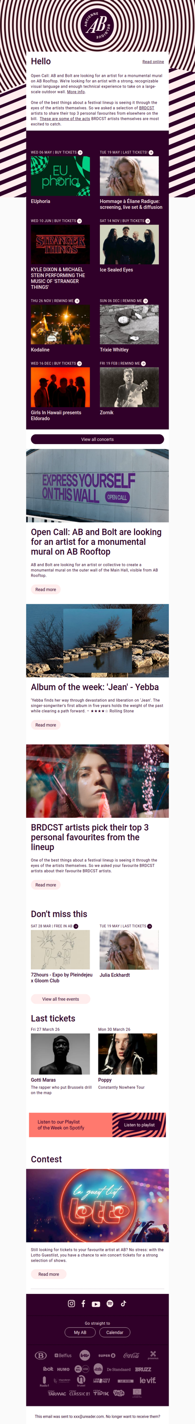 ✨ Just announced: Trixie Whitley | Hommage à Éliane Radigue: screening, live set & diffusion | Kyle Dixon & Michael Stein performing the music of 'Stranger Things' | Girls In Hawaii presents Eldorado | Zornik | Kodaline | Ice Sealed Eyes | EUphoria