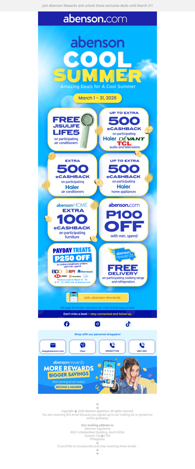 Cool Summer Savings Are Here ☀️