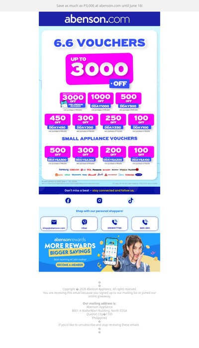 6.6 Vouchers You Shouldn't Miss 💥