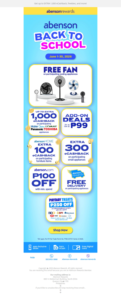 Discover Exciting Member-Only Offers at Abenson ✨