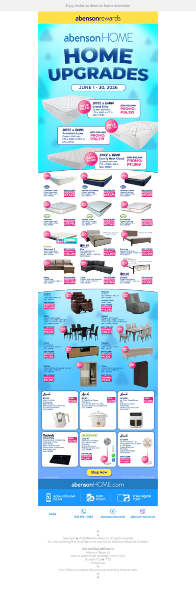 Home Upgrades Made More Affordable at abensonHOME ✨