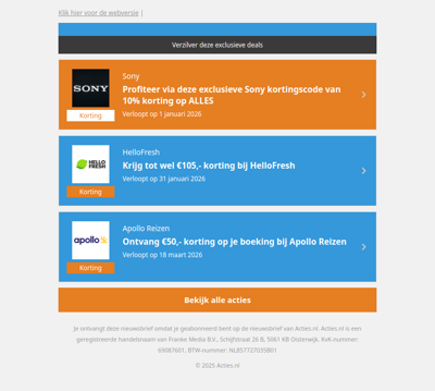 Geniet van deze exclusieve deals speciaal voor jou