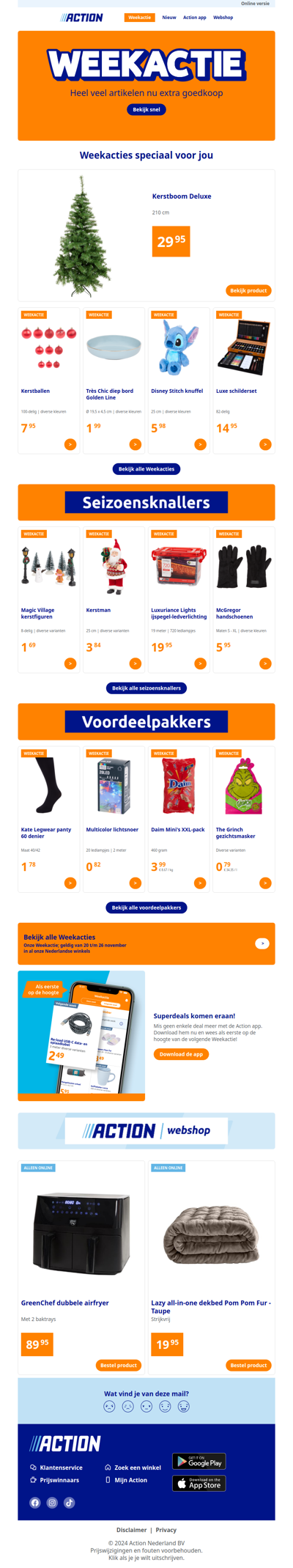 Onze Weekactie vanaf woensdag 20 november