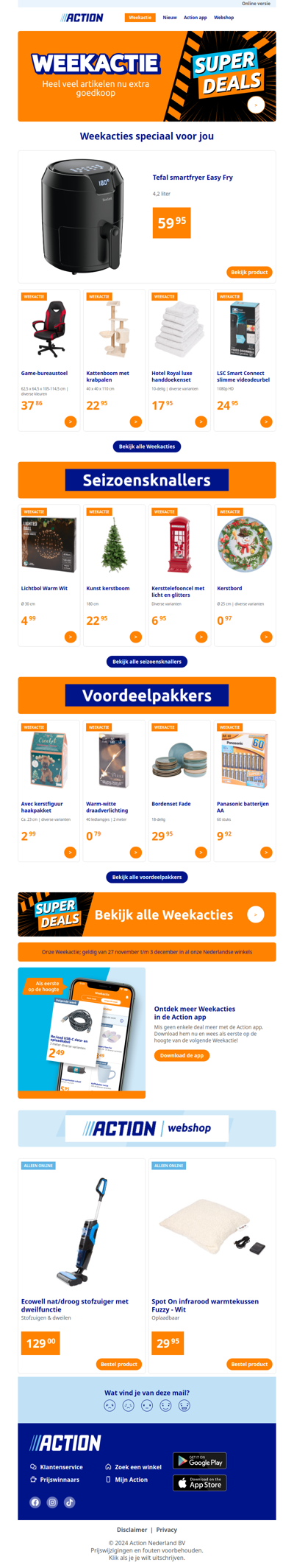 Onze Weekactie vanaf woensdag 27 november