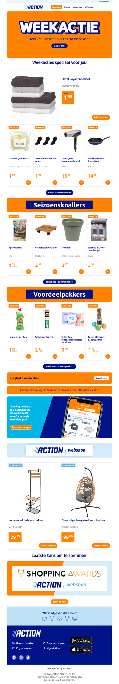 Onze Weekactie vanaf woensdag 26 februari