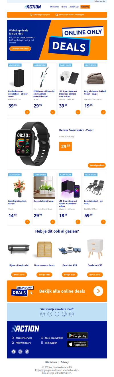 Nieuw in de Action webshop!