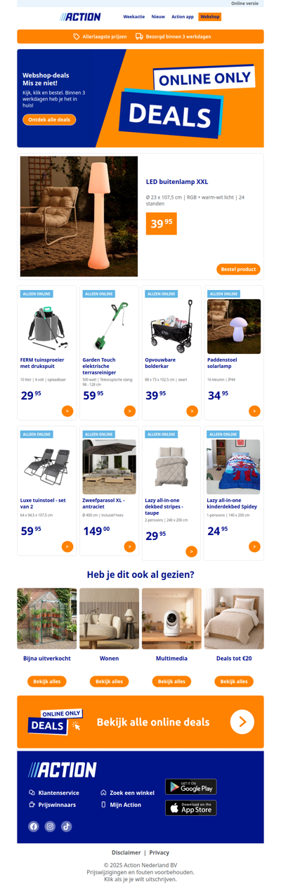 Nieuw in de Action webshop!