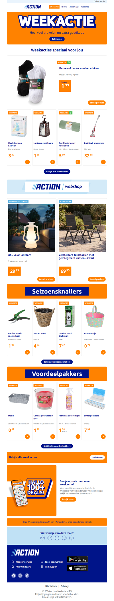 Onze Weekactie vanaf woensdag 11 maart