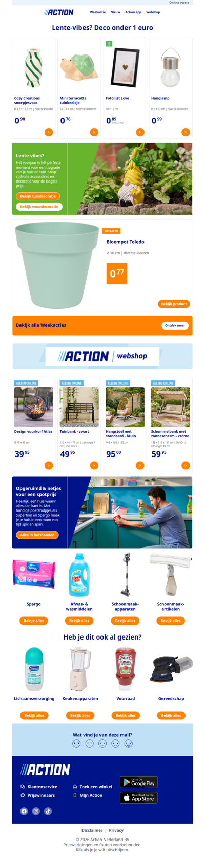 Kleine prijzen, grote lentestart