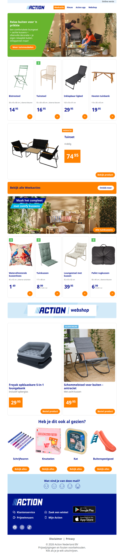 Upgrade je tuin met meubels voor kleine prijsjes