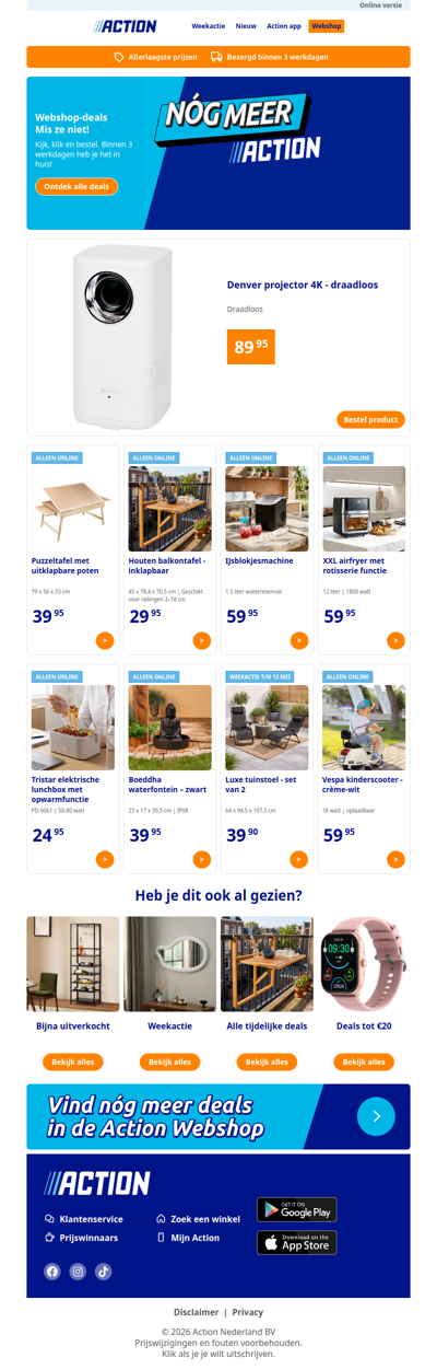 Nieuw in de Action webshop!