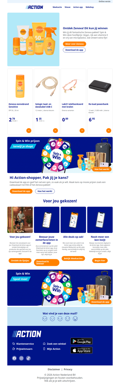 Speel Spin & Win en maak kans op zomerse prijzen!
