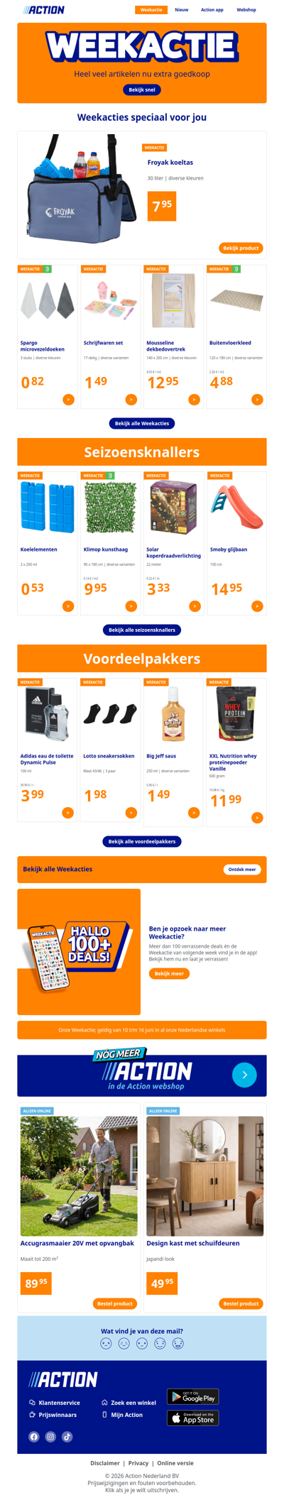 Onze Weekactie vanaf woensdag 10 juni
