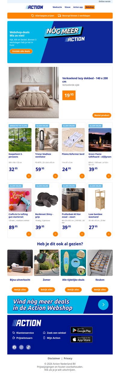 Nieuw in de Action webshop!