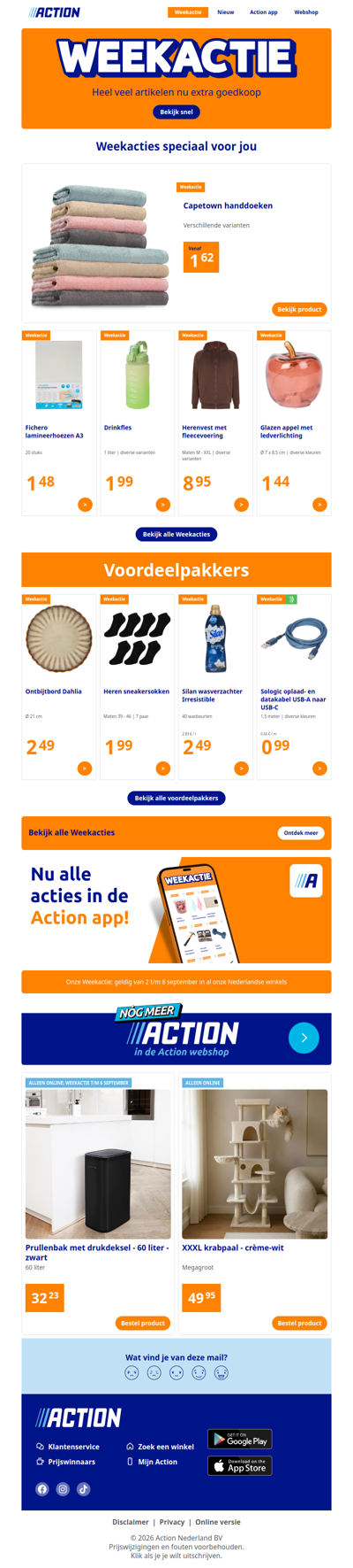 Onze Weekactie vanaf woensdag 2 september