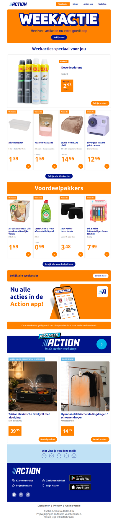 Onze Weekactie vanaf woensdag 9 september
