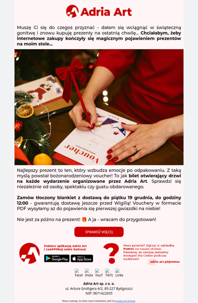 Ten mail oszczędzi Ci świątecznej gorączki. 🔥