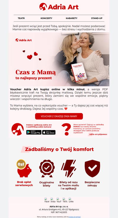 Dzień Matki już dziś — prezent możesz mieć w 5 minut. 😊