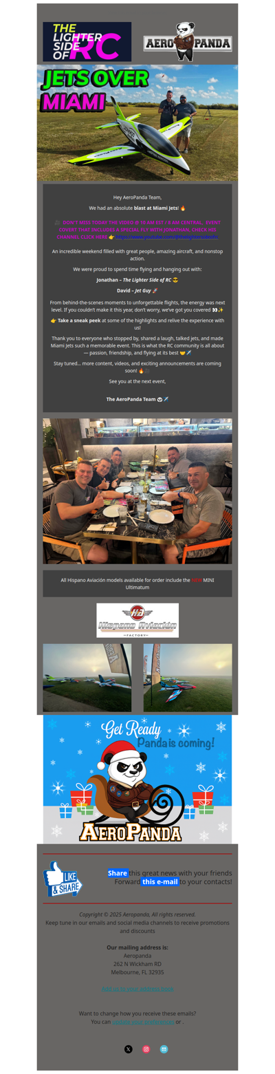 🎥✈️ Miami Jets with The Lighter Side of RC 🐼