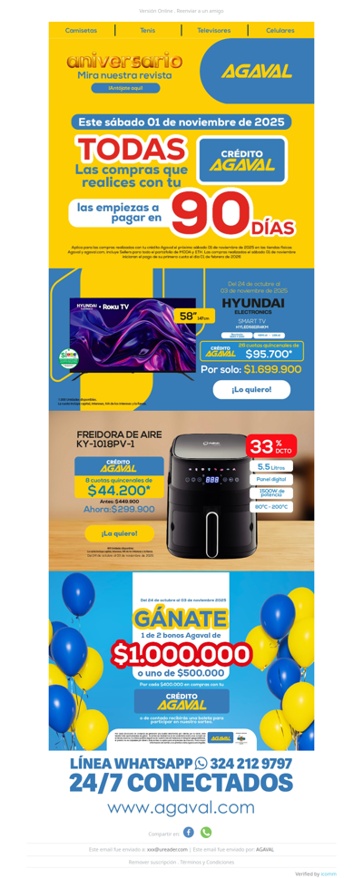 🕰️ ANIVERSARIO AGAVAL: COMPRA Y EMPIEZA A PAGAR EN 2026 🔥