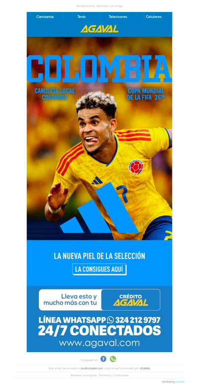 ⚽️ Consigue la camiseta de Colombia para el Mundial