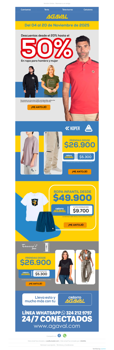 🛍️ ¡Hasta 50% OFF en tus prendas favoritas! 👗👖