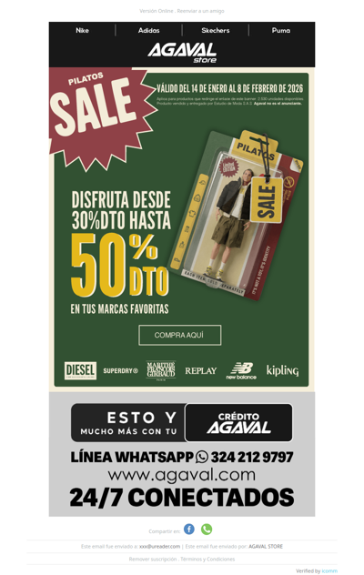 🎉 ¡Hasta 50% OFF en tus marcas favoritas! 🛍️