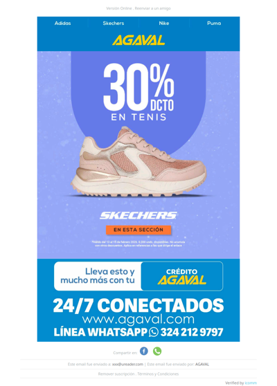 30% OFF en tenis Skechers 🔥👟