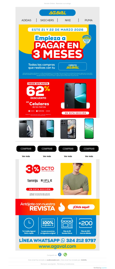 ⌛Lo que compres hoy y mañana lo empiezas a pagar en 90 días 🔥