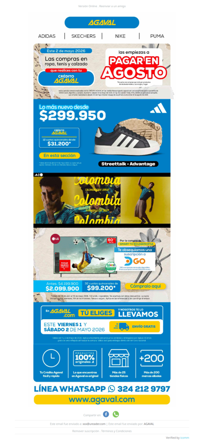 🎉 ¡Compra hoy y empieza a pagar en agosto! 🛍️