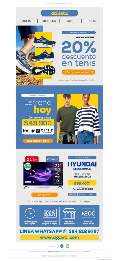 👟 ¡Aprovecha el 20% OFF en tenis Skechers! 🔥